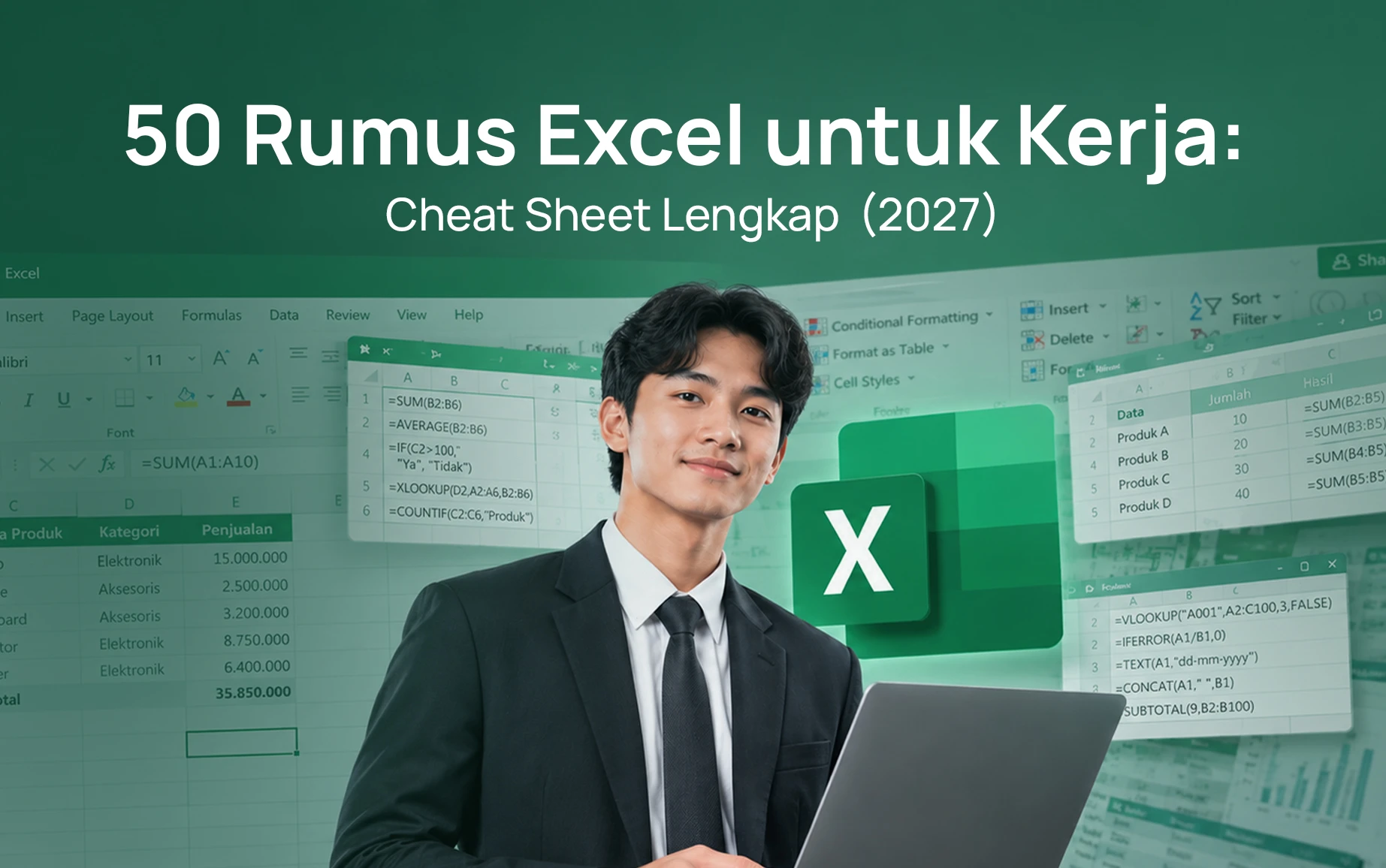 50 Rumus Excel untuk Kerja Cheat Sheet Lengkap