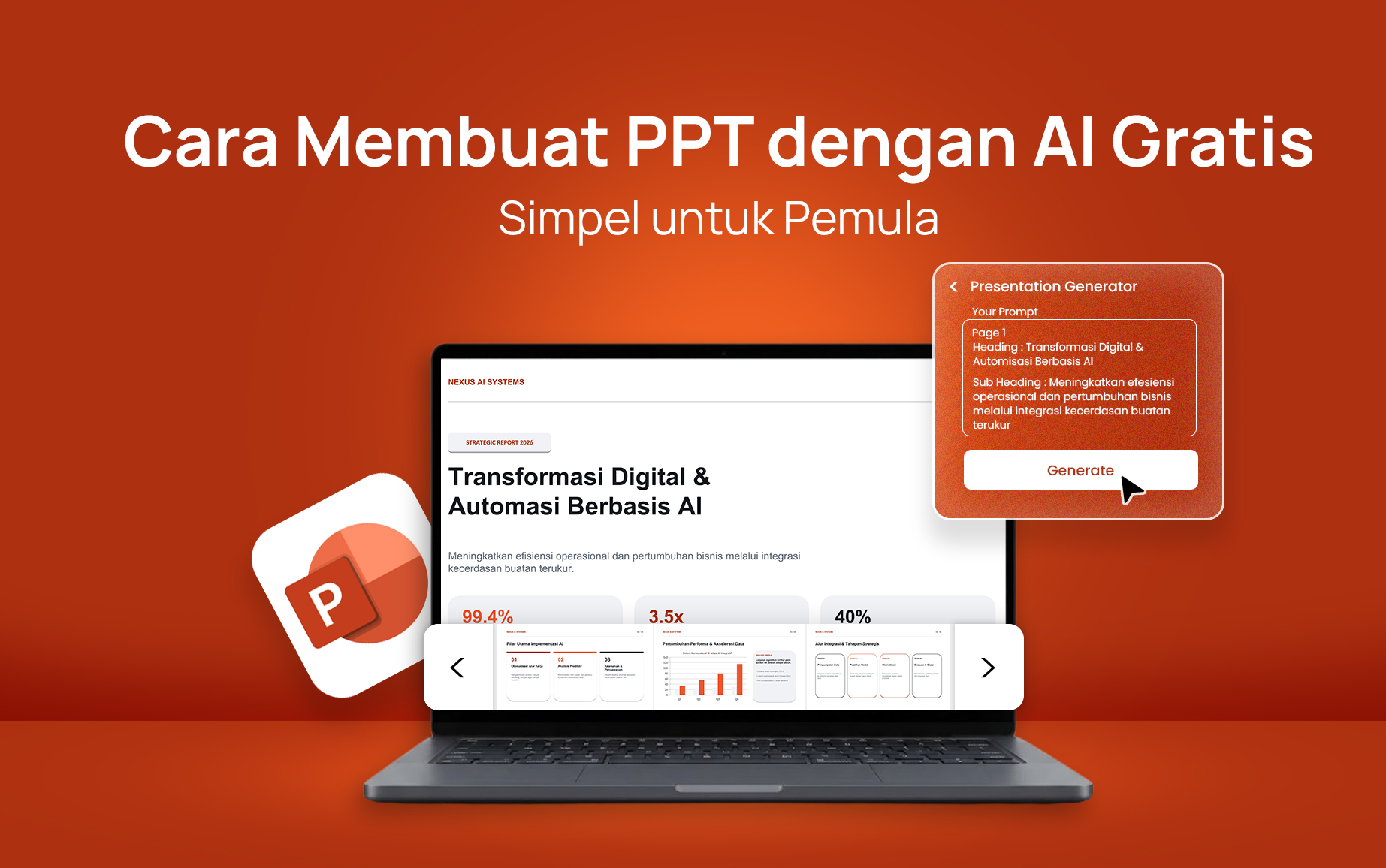Cara Membuat PPT dengan AI Gratis, Simpel untuk Pemula