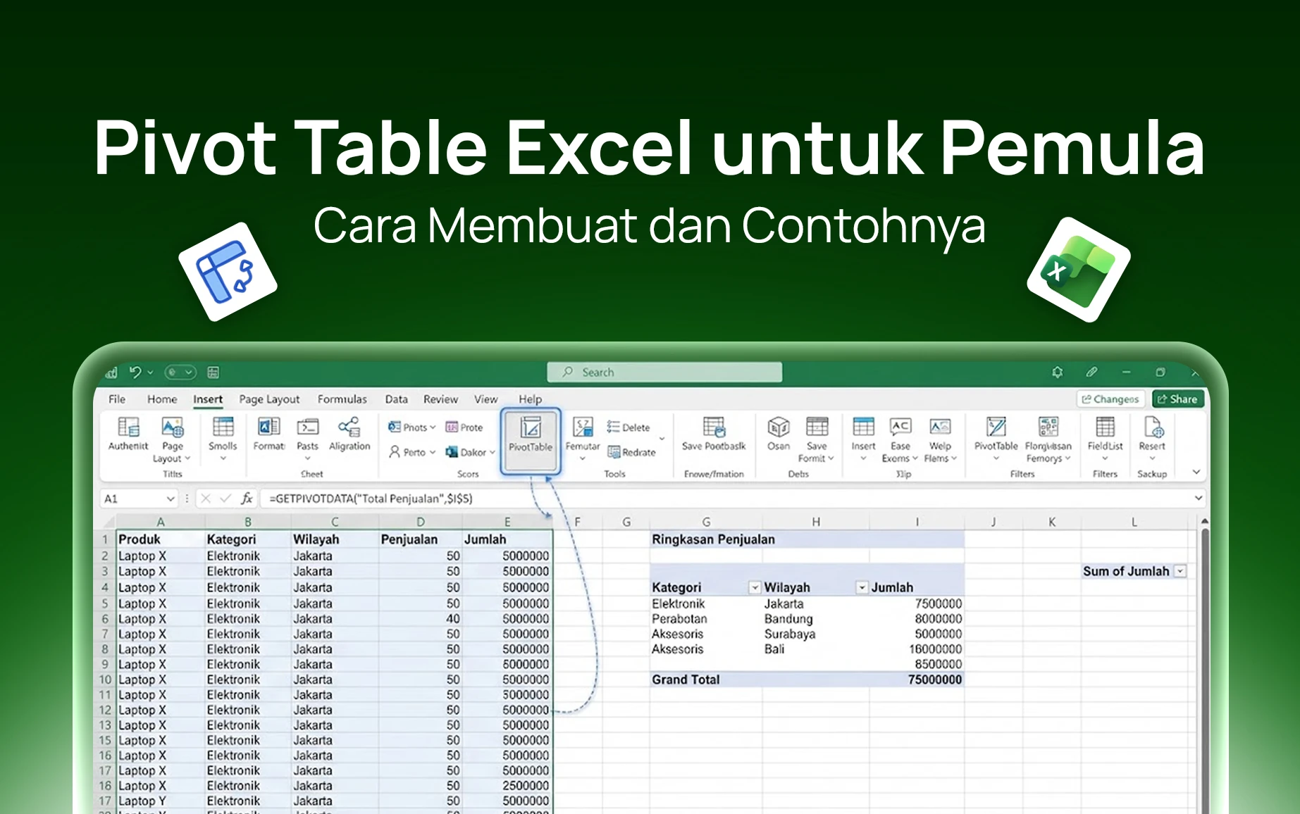 Pivot Table Excel untuk Pemula_ Cara Membuat dan Contohnya